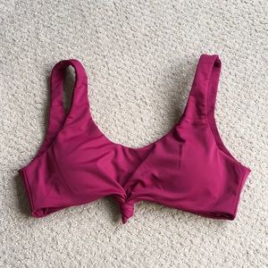 Never worn maroon bikini top